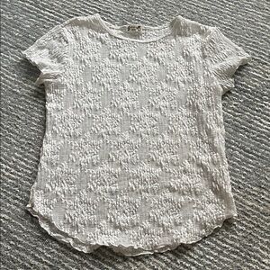 FP Movement by Free People Textured White Top